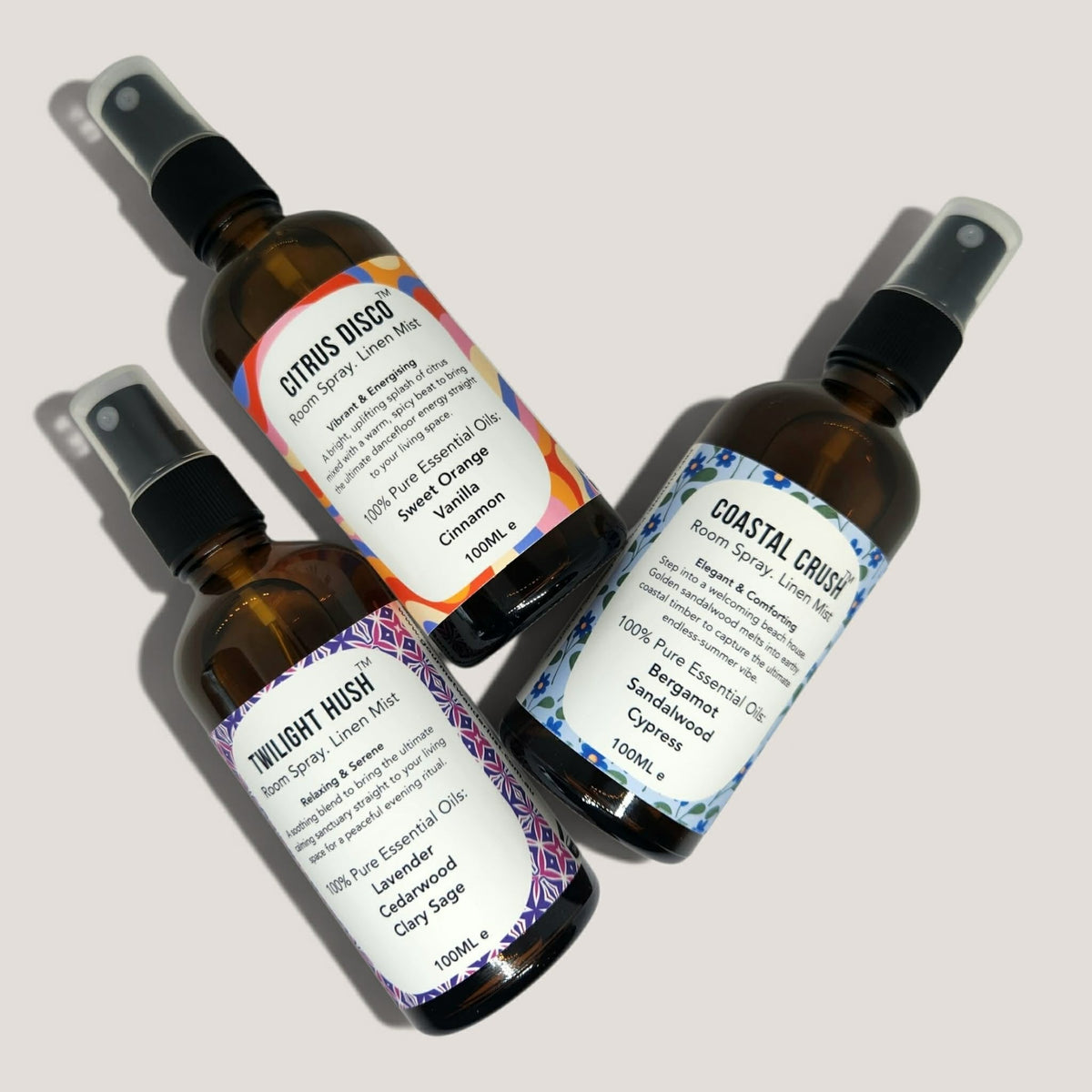 Room Spray and Linen Mist Collection by Gourmet Wanderlust 