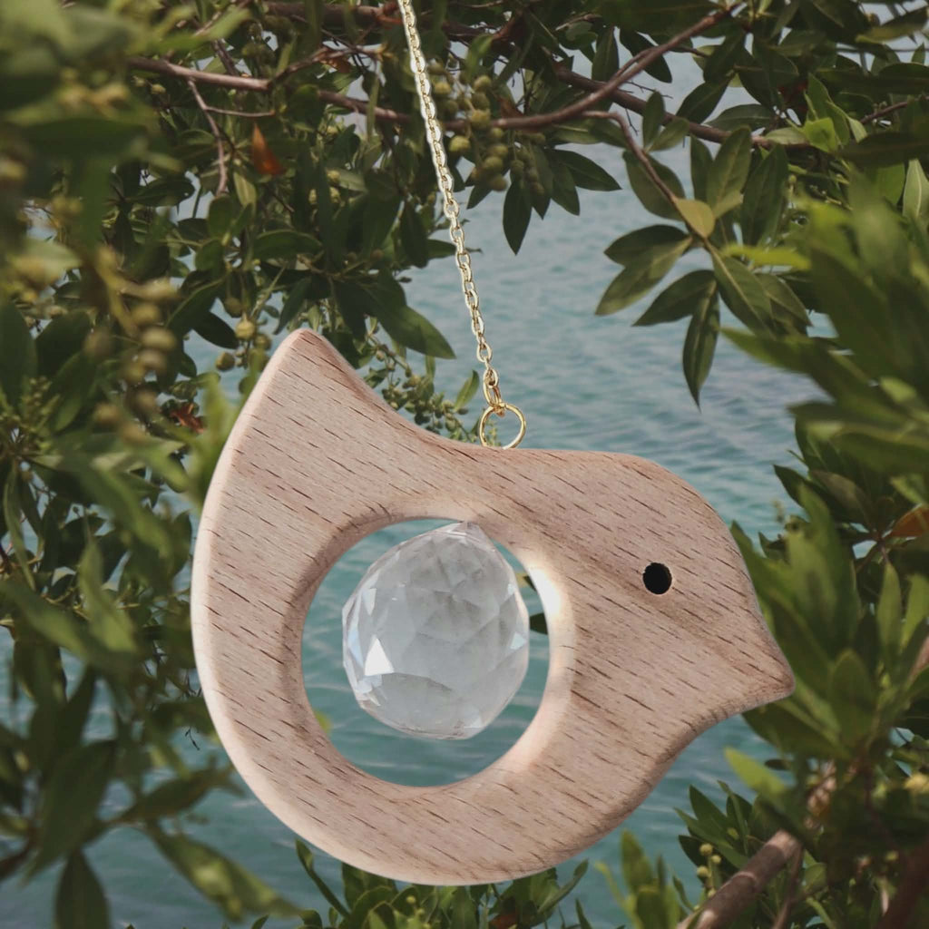 Wooden Bird Suncatcher